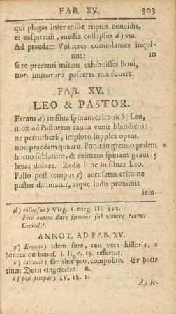 Fab. XV. Leo & Pastor