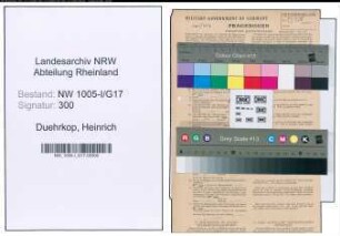 Entnazifizierung Heinrich Duehrkop , geb. 24.09.1889 (Ingenieur)