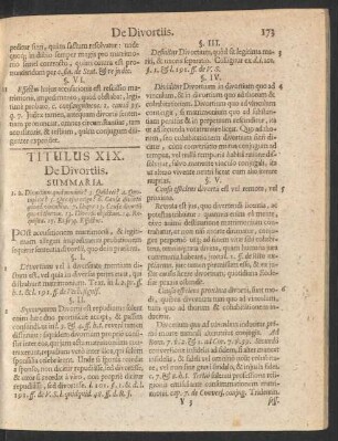Titulus XIX. De Divortiis