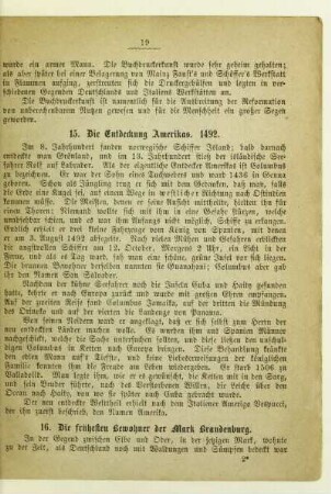 15. Die Entdeckung Amerikas. 1492