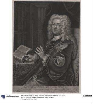 Porträt des Gottfried Thomasius