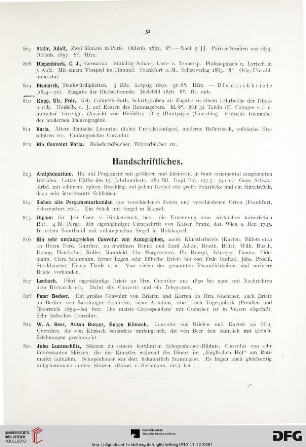 Handschriftliches (Nr. 813-820)