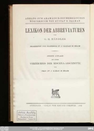 [Lexikon der Abbreviaturen]
