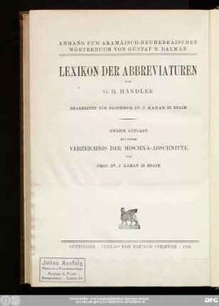 [Lexikon der Abbreviaturen]