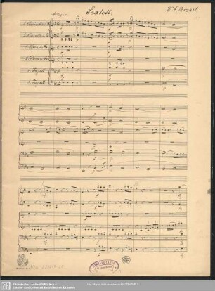 [Quintets. Arr. KV 386c]