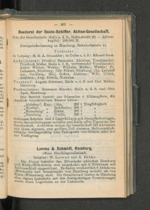 Lorenz & Schmidt, Hamburg, [...]