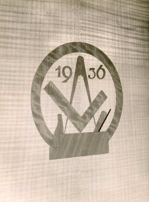 Meisterschule: Zunftzeichen der Schreiner