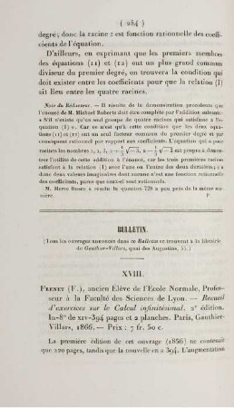 Bulletin.