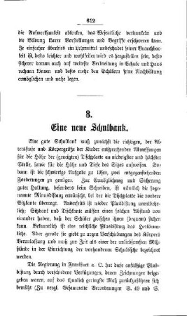 Eine neue Schulbank