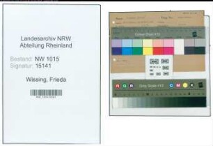 Entnazifizierung Frieda Wissing , geb. 03.05.1913 ()