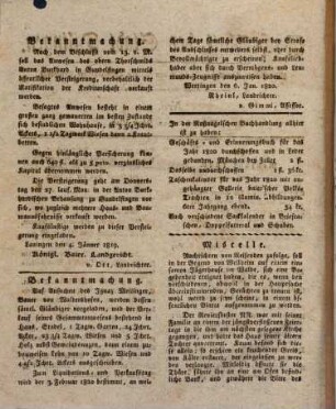 Wochenblatt der Stadt Dillingen. 1820