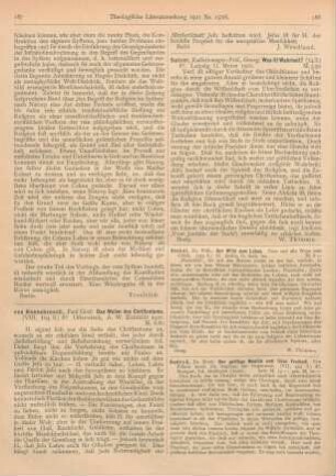 188 [Rezension] Stekel, Wilh., Der Wille zum Leben
