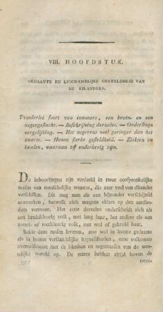 VIII. Hoofdstuk. Gedaante en ligchamelijke gesteldheid van de eilanders