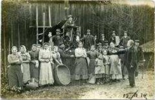 Gruppenbild von Landarbeitern