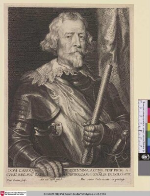 Carolus Columna [Porträt des Generals Carlos Coloma; Carlos Coloma; Portret van Carlos Coloma]