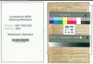 Entnazifizierung Bernhard Weidemann , geb. 27.05.1899 (Fuhrunternehmer)