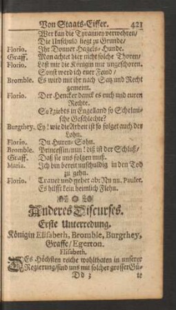 Anderes Discurses. Erste - Dritte Unterredung.