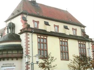 Stadtbild-Jesuitenkirche (1619-23-wiederhergestellt 1976)-Ansicht von Nordosten in Übersicht