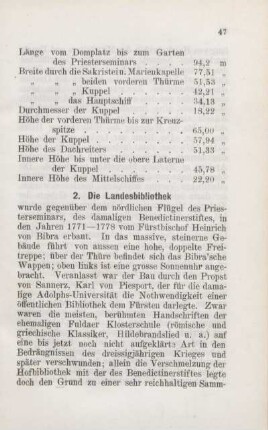 II. Die Landesbibliothek