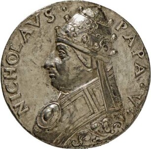 Medaille auf die Wahl von Nikolaus V. zum Papst, 1447