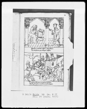 Illustrationen zur Vita Sancti Benedicti & Bis-Bini-Vita — ---, Folio 29rectoBildseite
