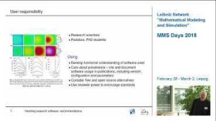 Handling research software: recommendations to users, developers and research managers.