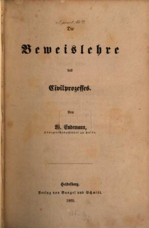 Die Beweislehre des Civilprozesses