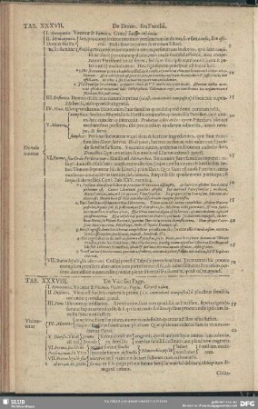 Tab. XXXVII. De Domo, seu Familia
