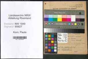 Entnazifizierung Paula Korn , geb. 16.04.1885 (Musiklehrerin)