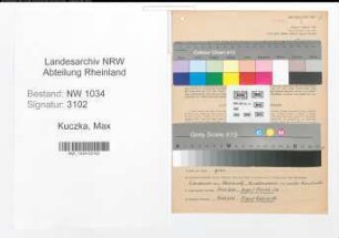 Entnazifizierung Max Kuczka , geb. 22.11.1893 (Bankkaufmann)