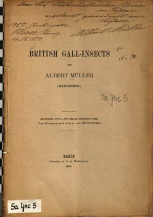 British Gall-Insects