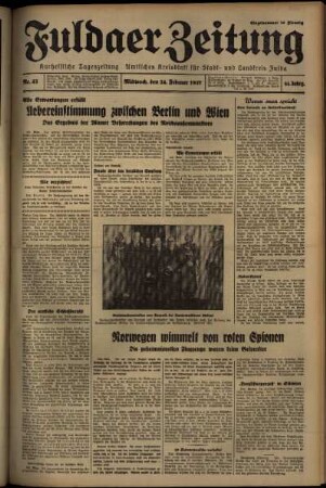 Ausgabe vom Mittwoch, den 24. Februar 1937.