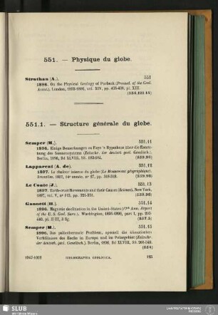 551. - Physique du globe