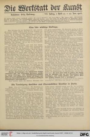 Eine sehr wichtige Umfrage