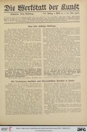 Eine sehr wichtige Umfrage
