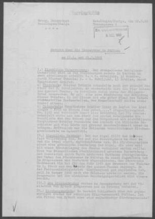 Stötten: Inspektionsbericht 1960