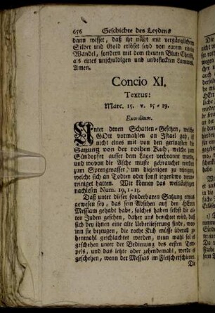 Concio XI. Textus: Marc 15. v. 15 - 19.