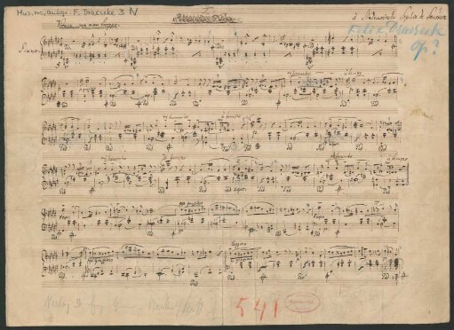 2 Fantasiestücke in Walzerform; pf; op.3