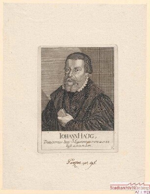 Johann Haug, Diakon bei St. Lorenz
