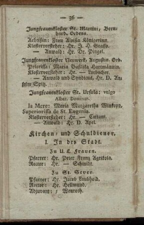 Kirchen- und Schuldiener