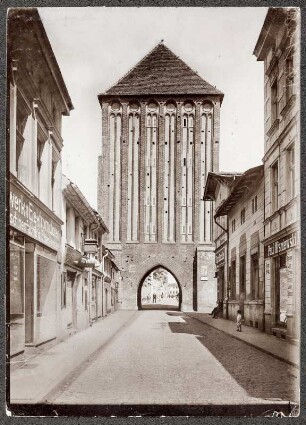 Schlawe (Slawno/Polen). Kösliner Tor. Straßenansicht
