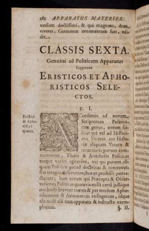 262-279, Classis Sexta