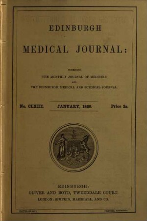 Edinburgh medical journal. 14,2. 1869