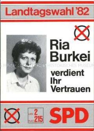 Wahlwerbung der SPD zu bayrischen Landtagswahl 1982