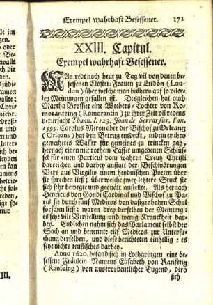 XXIII. Capitul. Exempel wahrhaft Besessener.