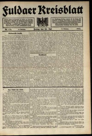 Ausgabe vom Freitag, den 28. Juli 1911.