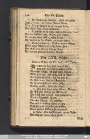 Der LXII. Psalm.