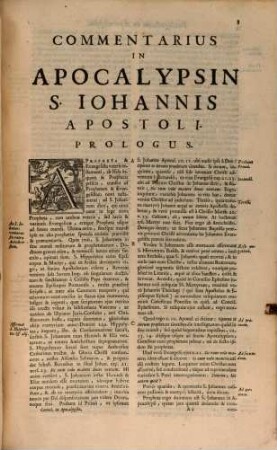 Commentarius in acta apostolorum, epistolas canonicas et apocalypsin, [3]. R. P. Cornelii Cornelii A Lapide E Societate Jesu, ... Commentarius In Apocalypsin S. Iohannis : cvm Indicibvs necessariis