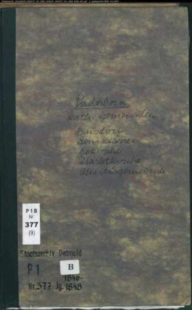 Kirchenbuchduplikat der katholischen Gemeinden in Paderborn, Kreis Paderborn (GHT 1846-1848) (Gemeinde: Katholische Gemeinden Paderborn )