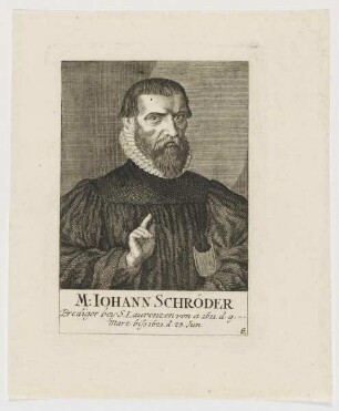 Bildnis des Iohann Schröder